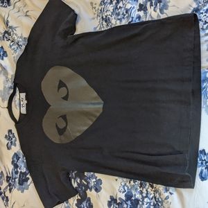 COMME de GARCONS PLAY XXL Black T-Shirt